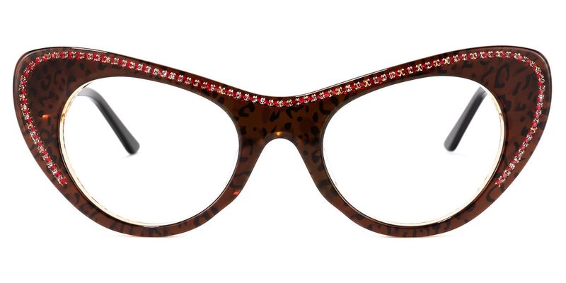 Toni - Cat Eye Leopard Eyeglasses