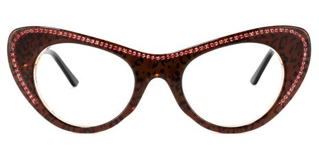 Toni - Cat Eye Leopard Eyeglasses