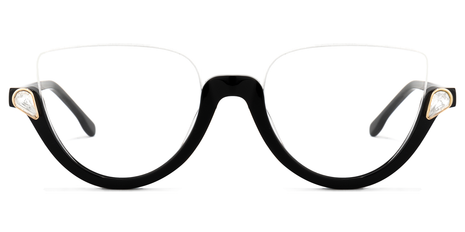 Sylvia - Cat Eye Black Eyeglasses