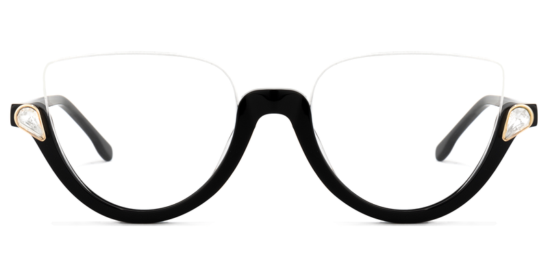 Sylvia - Cat Eye Black Eyeglasses
