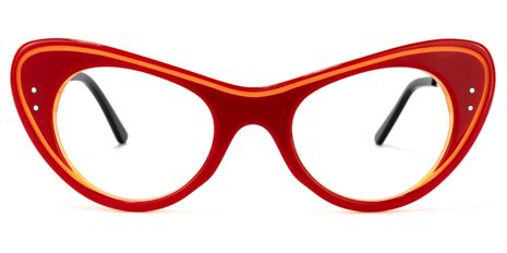 Guia - Cat Eye Red Eyeglasses