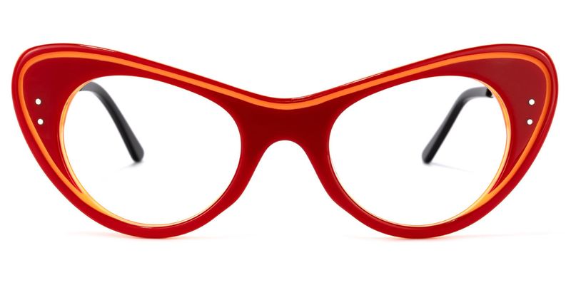 Guia - Cat Eye Red Eyeglasses