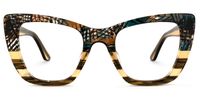 Jaina - Butterfly Champagne Eyeglasses