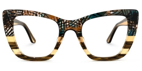 Jaina - Butterfly Champagne Eyeglasses