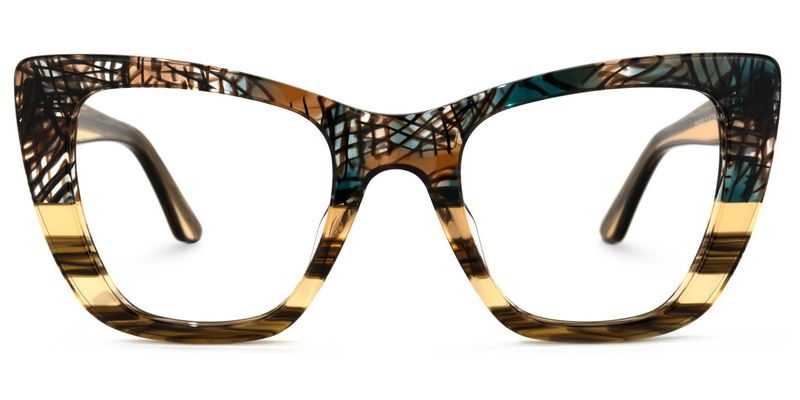 Jaina - Butterfly Champagne Eyeglasses