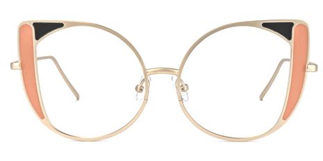 Eleni - Cat Eye Orange Eyeglasses