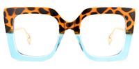 Adrienne - Square Animal Print Eyeglasses
