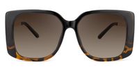 Square Tortoise Sunglasses | Vooglam.com Angle View