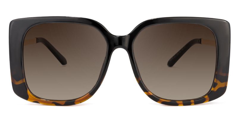 Ginette - Square Tortoise Sunglasses