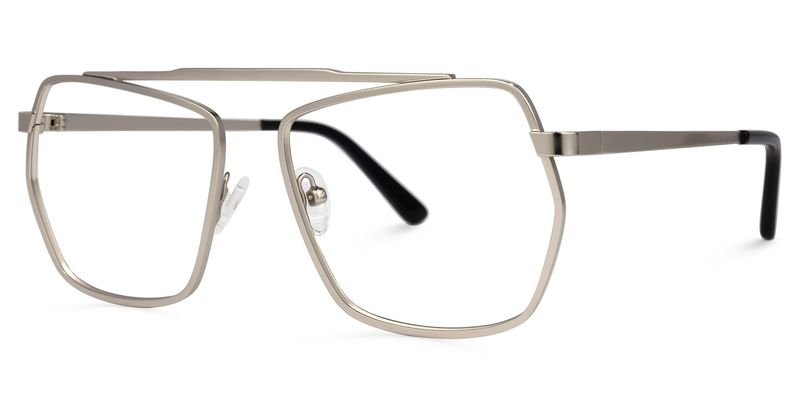 Alexa - Aviator Silver Eyeglasses