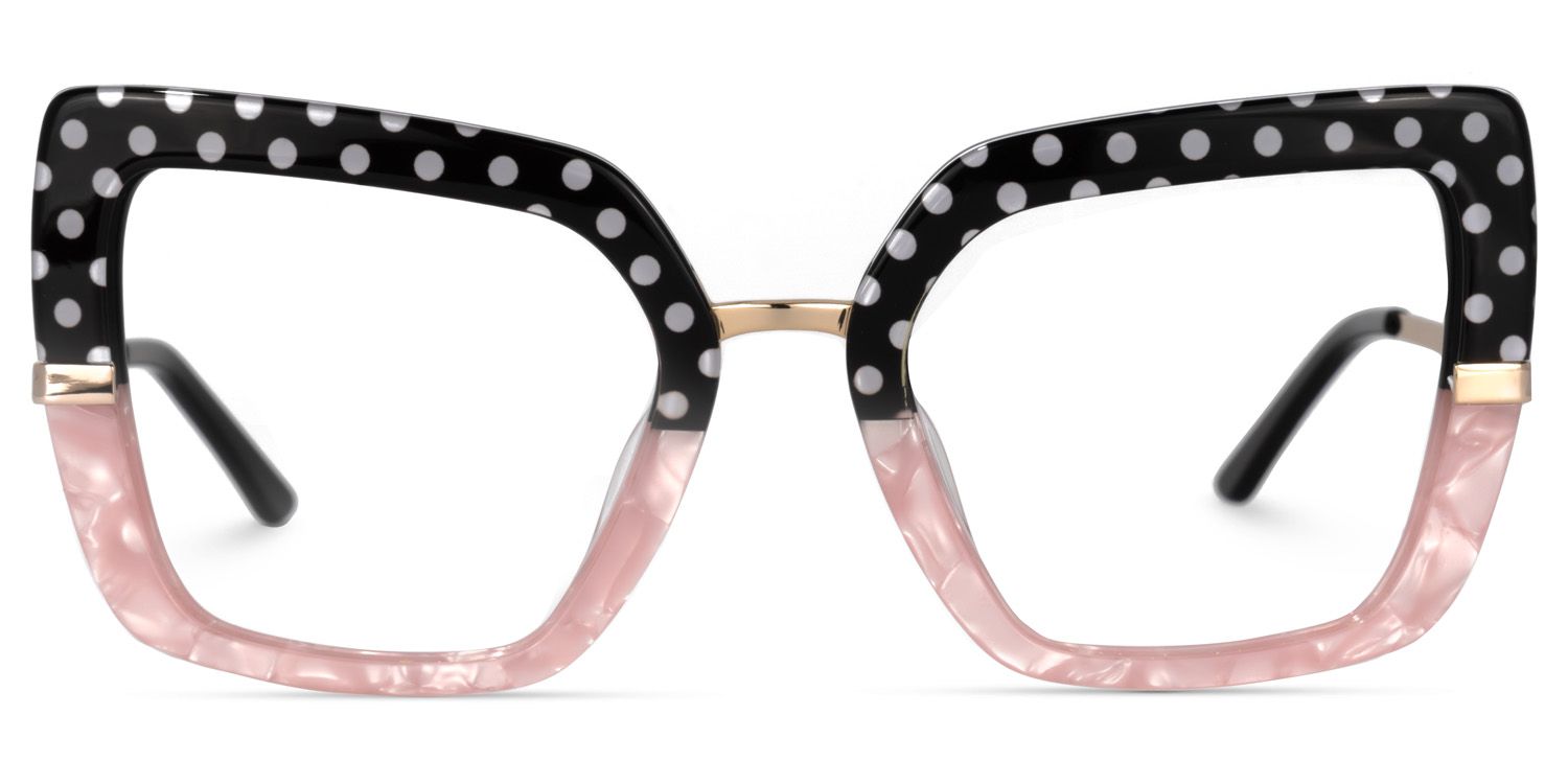 Shavan - Square Black/Pink Eyeglasses product detail 2