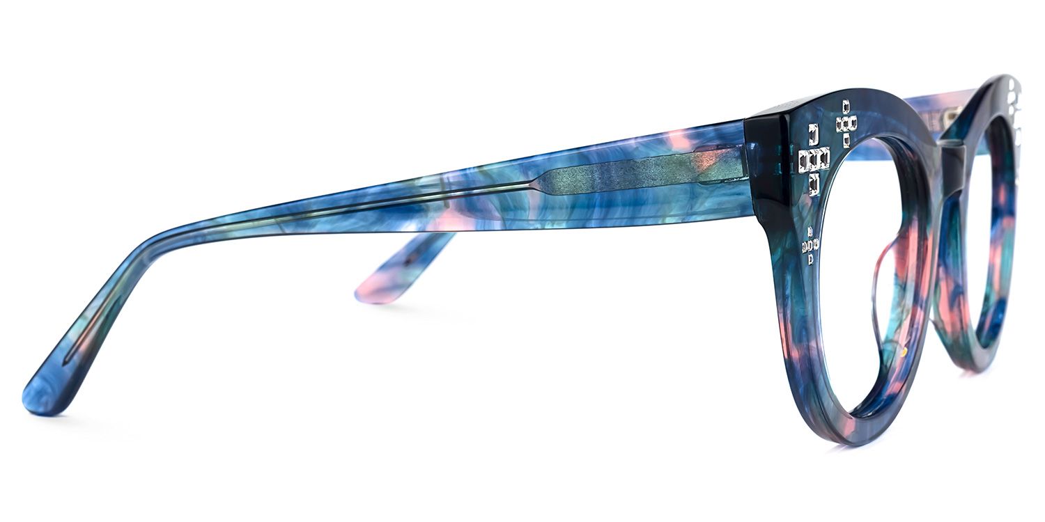 Dembo - Round Floral Eyeglasses - 4