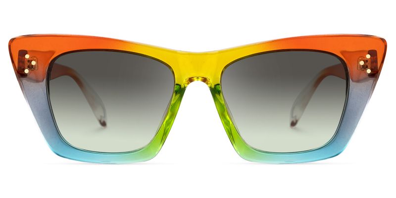 Rahma - Rectangle Multicolor Sunglasses