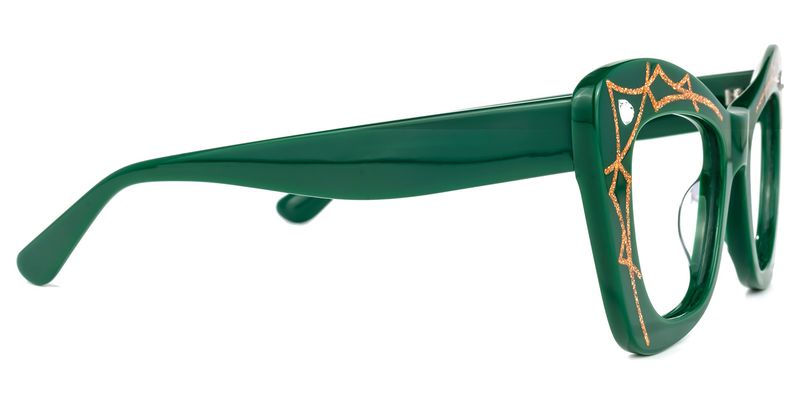 Zavala - Square Green Eyeglasses - 4