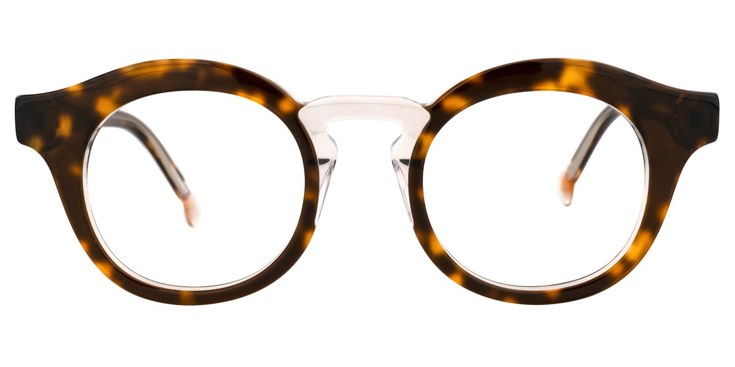 Carmona - Round Tortoise Eyeglasses product detail 2