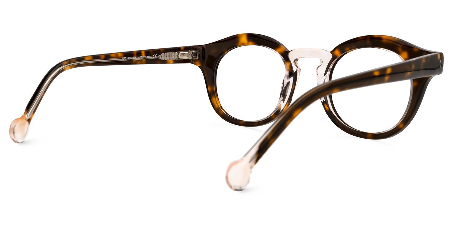 Carmona - Round Tortoise Eyeglasses product detail 3