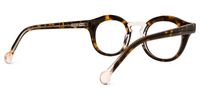 Round Tortoise Eyeglasses | Vooglam.com Side View