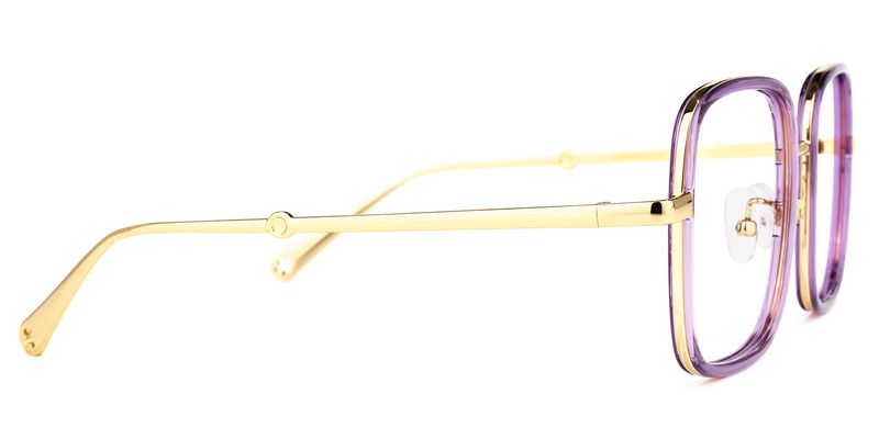 Jace - Square Purple Eyeglasses - 4