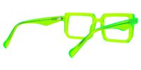Cassiel - Rectangle Green Eyeglasses | Vooglam Side View