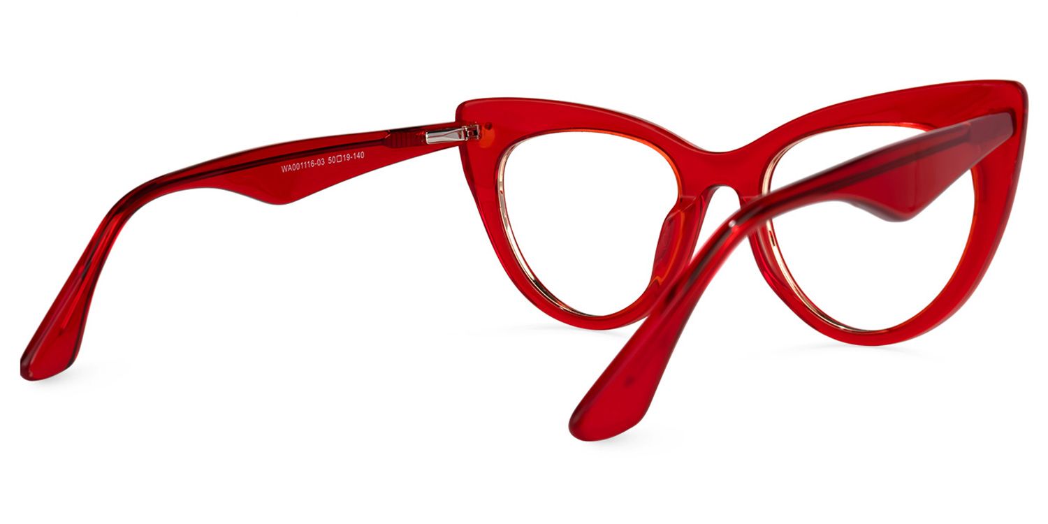 Akua - Cat Eye Red Eyeglasses - 3