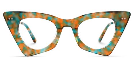 Gretchen - Geometric Floral Eyeglasses