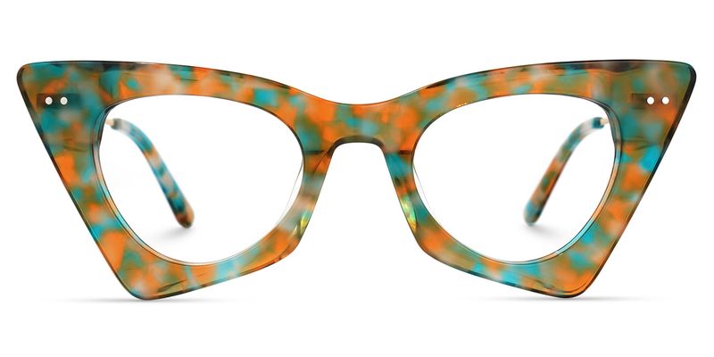 Gretchen - Geometric Floral Eyeglasses