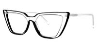 Lyuba - Rectangle Black Eyeglasses - 2