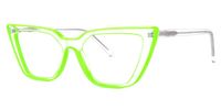 Lyuba - Rectangle Green Eyeglasses
