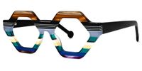 Ailsa - Geometric Colorful Eyeglasses | Vooglam Front View