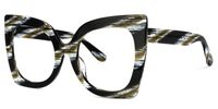 Adrian - Butterfly Dark/Green Eyeglasses - 2