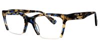 Vivienne - Rectangle Blue/Tortoise Eyeglasses - 2