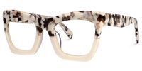 Sienna - Rectangle Light/Tortoise Eyeglasses | Vooglam Front View