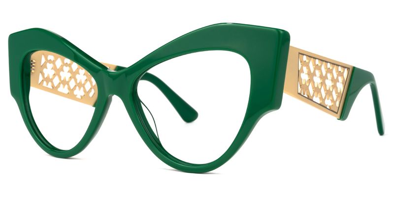 Johnsom - Butterfly Green Eyeglasses - 2
