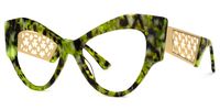 Johnsom - Butterfly Tortoise Eyeglasses | Vooglam Front View
