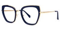 Lobato - Square Blue Eyeglasses - 2