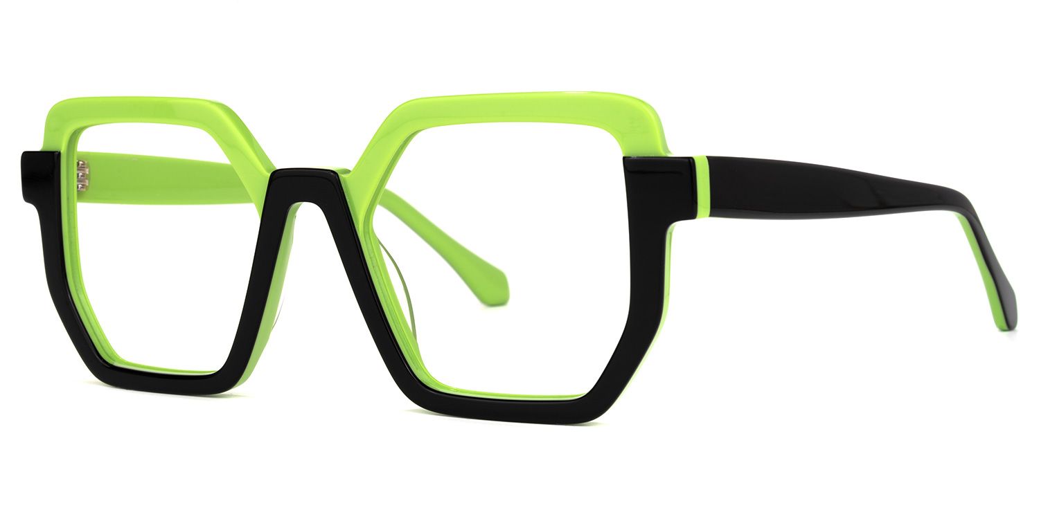 Mixon - Square Green Eyeglasses | Vooglam Front View