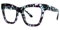 Bonilla - Square Floral Eyeglasses | Vooglam Front View