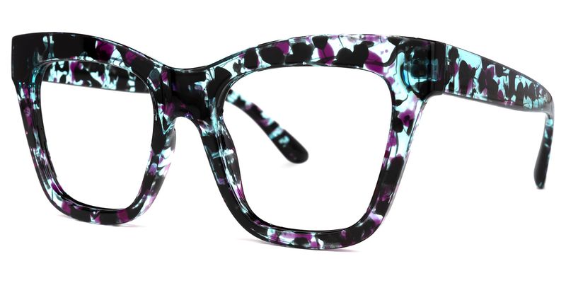 Bonilla - Square Floral Eyeglasses - 2