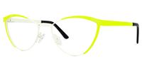 Sydney - Cat Eye Yellow Eyeglasses │Vooglam Front View