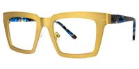 Arnal - Rectangle Gold Eyeglasses | Vooglam Front View