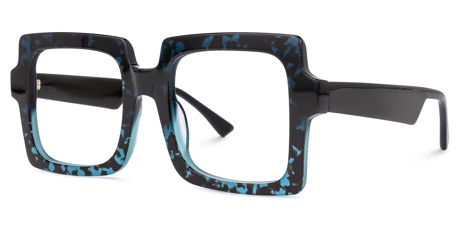 Arroyo - Square Blue/Tortoise Eyeglasses | Vooglam Front View