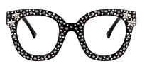 Candice - Black Square Eyeglasses - 2