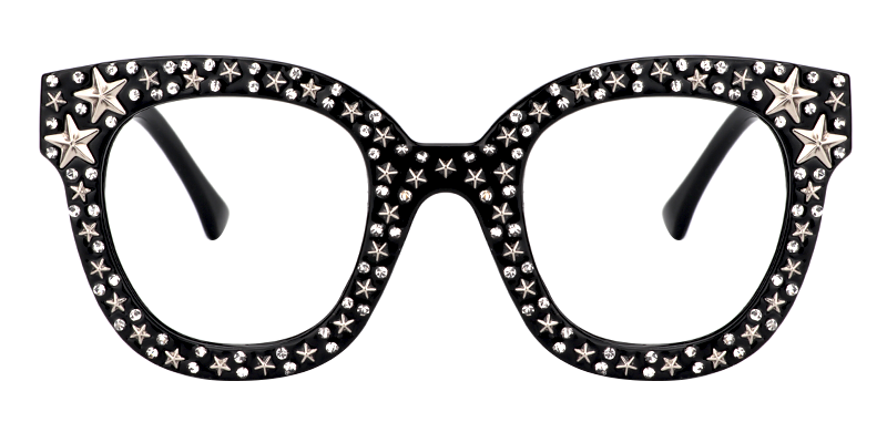 Candice - Black Square Eyeglasses