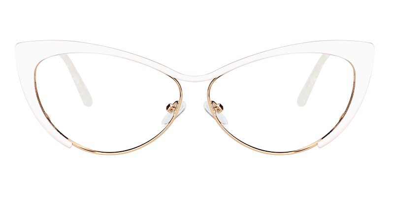 Annabelle - Cat Eye White Eyeglasses