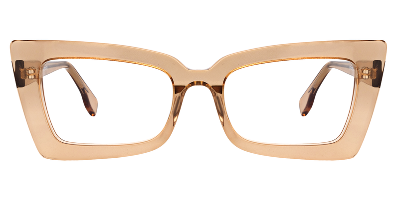 Sarah - Rectangle Tawny Eyeglasses