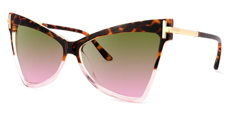 Ofelia - Geometric Tortoise/Pink Sunglasses