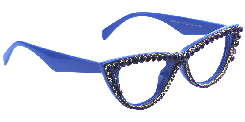 Exquisite Blue Cat Eye Glasses- 6