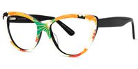 Cat Eye Black Eyeglasses | Vooglam.com Front View