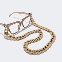 Twist Link Cameo/Brown Glasses Chains | Vooglam.com Angle View