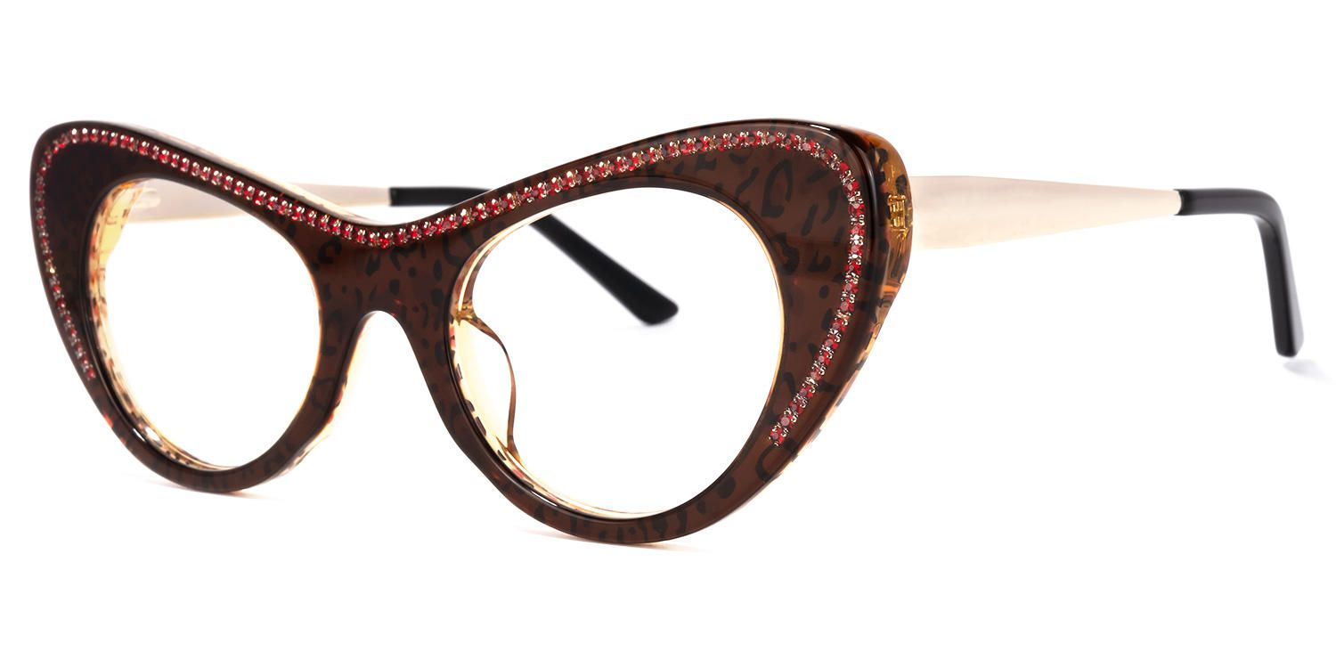Cat Eye Leopard Eyeglasses - 2